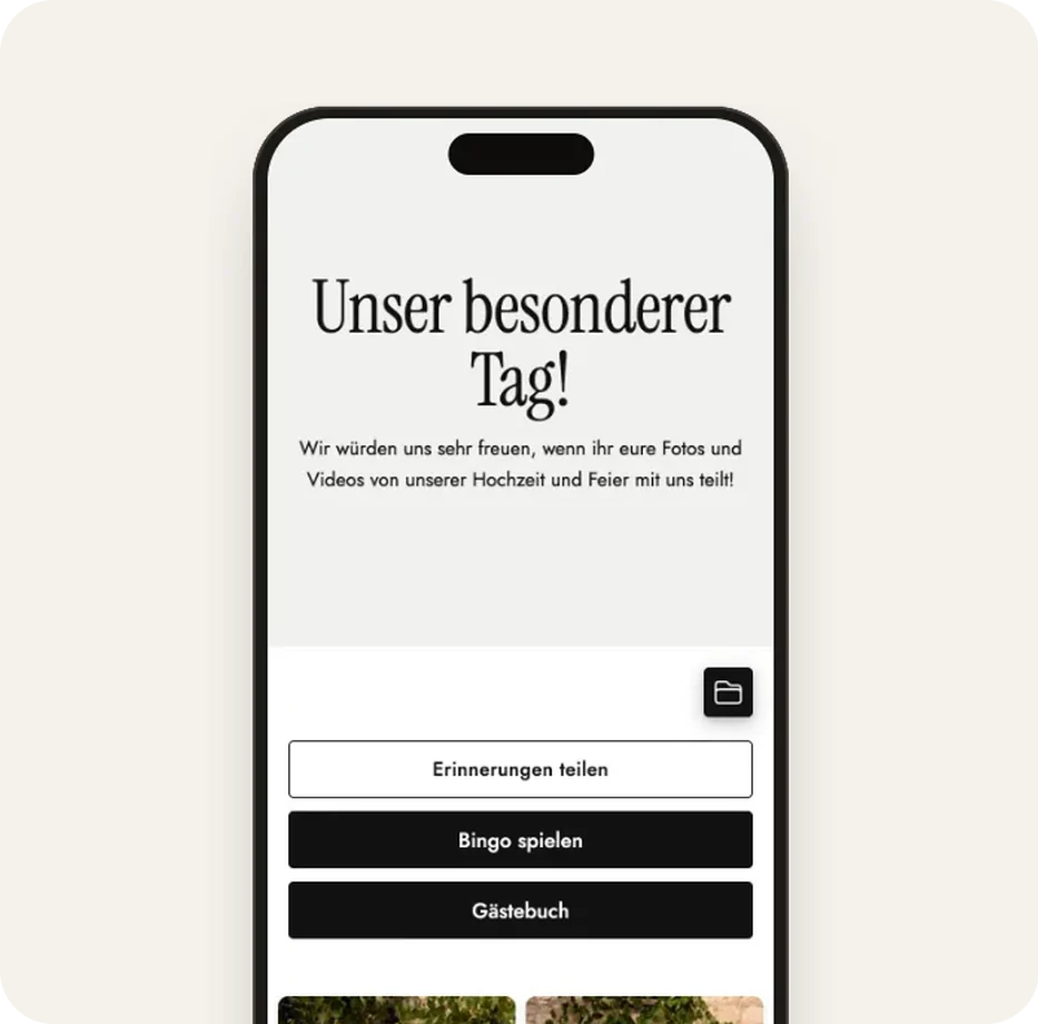 Gästegalerie im Design „Weiß & Graphit“