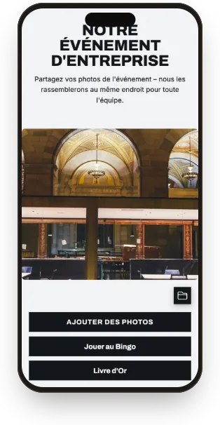 Galerie des participants avec le modèle Entreprise graphite