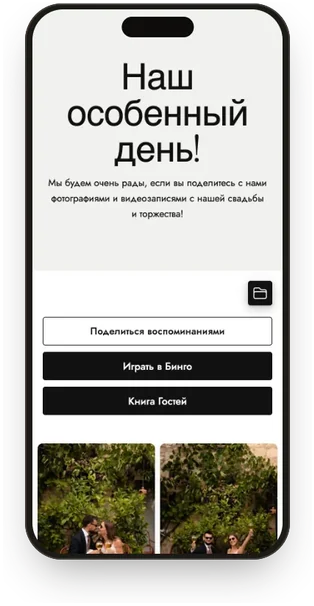 Галерея гостей в шаблоне «Белый и графит»